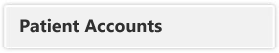 Patient Account